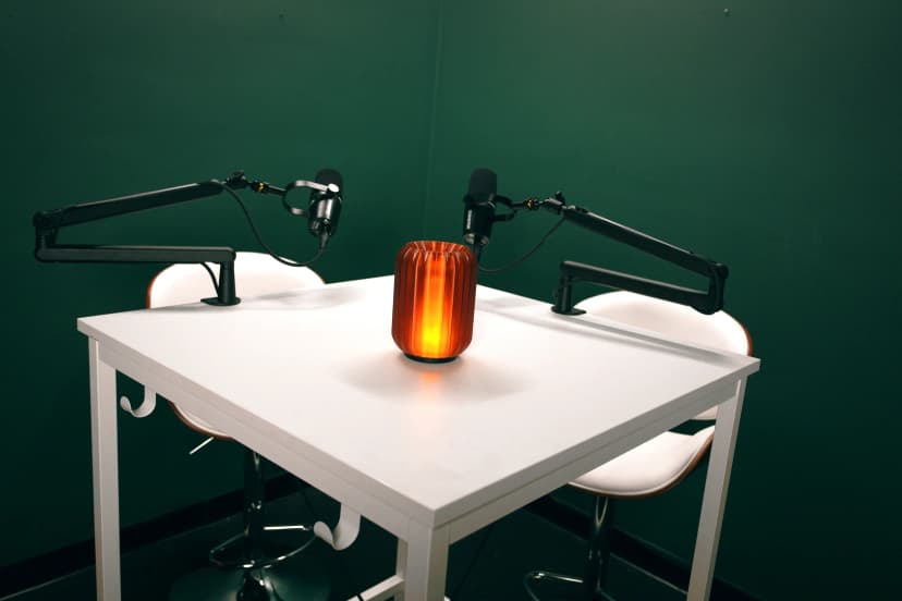 Podcast studio at Badger Comedy